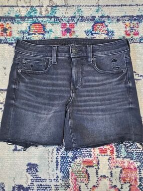 American Eagle Black Denim Waist Label